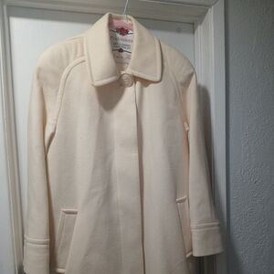 Chic Cream Women's Pea Coat